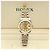 Rolex Relógio Datejust Feminino de Combinação Ouro Champagne e Diamantes Dourado - vista 2