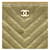 Chanel Clutch Chevron Medium Khaki Marrone  - vista 6