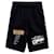 Off White Pantaloncini a linee ondulate Nero - vista 6