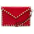 Valentino Clutch Rockstud Flap Rosso