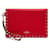 Valentino Clutch Rockstud Flap Rosso - vista 5