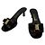 Salvatore Ferragamo Sandali slide con fiocco neri Nero - vista 2