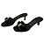 Salvatore Ferragamo Sandali slide con fiocco neri Nero - vista 4