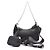 Prada Borsa Hobo in tessuto Re-Nylon con tracolla a catena Nero - vista 3