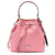 Prada Borsa a secchiello in pelle Saffiano Rosa  - vista 3