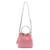 Prada Borsa a secchiello in pelle Saffiano Rosa  - vista 5
