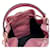 Prada Borsa a secchiello in pelle Saffiano Rosa  - vista 8