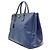 Prada Borsa Tote Saffiano Lux Blu - vista 2