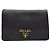 Prada Borsa a Spalla e Crossbody Vittelo Daino Nero