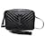 Saint Laurent Schwarze Monogramm-Kamera-Tasche aus Leder mit Quaste  - Ansicht 1