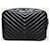 Saint Laurent Schwarze Monogramm-Kamera-Tasche aus Leder mit Quaste  - Ansicht 5