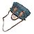 Prada Tote Bag e Shoulder Bag in Tessuto Gaufre Blu - vista 4