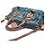 Prada Tote Bag e Shoulder Bag in Tessuto Gaufre Blu - vista 6
