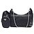 Prada Borsa Hobo Re-edition con tracolla a catena in nylon Nero