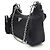 Prada Borsa Hobo Re-edition con tracolla a catena in nylon Nero - vista 2