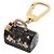Louis Vuitton Portocles Speedy Inclusion Gold Key Ring Charm Multicolore