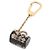 Louis Vuitton Portocles Speedy Inclusion Gold Key Ring Charm Multicolore - vista 2