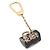 Louis Vuitton Portocles Speedy Inclusion Gold Key Ring Charm Multicolore - vista 5