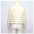 Moncler Weiße Logo Damen Strickstrickjacke mit Gänsebauschen - Ansicht 4