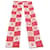 Chanel Sciarpa quadrata in seta con logo Rosa  - vista 2
