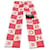 Chanel Sciarpa quadrata in seta con logo Rosa  - vista 3
