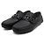 Salvatore Ferragamo Mocassini da guida in pelle nera Nero - vista 3