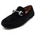 Salvatore Ferragamo Mocassins de conduite pour hommes en daim noir - vue 2