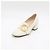 Gucci Décolleté in pelle bianca con dettaglio interlocking dorato da donna Bianco - vista 2