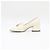 Gucci Décolleté in pelle bianca con dettaglio interlocking dorato da donna Bianco - vista 4