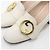 Gucci Décolleté in pelle bianca con dettaglio interlocking dorato da donna Bianco - vista 7