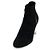 Louis Vuitton Black Suede Leather Silhouette Heels Women's Ankle Boots - view 2