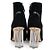 Louis Vuitton Black Suede Leather Silhouette Heels Women's Ankle Boots - view 5