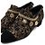 Chanel Scarpe da donna in tweed nero e oro, scamosciato e catena con logo - vista 6