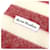 Acne Sciarpa a righe in misto lana e mohair Rosso - vista 4