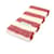 Acne Sciarpa a righe in misto lana e mohair Rosso - vista 6