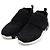 Hermès Sneakers Noire da donna in scamosciato nero con velcro - vista 3