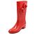 Chanel Stivali da pioggia da donna con logo CC Camelia rossa Rosso - vista 2