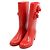 Chanel Stivali da pioggia da donna con logo CC Camelia rossa Rosso - vista 3