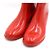 Chanel Stivali da pioggia da donna con logo CC Camelia rossa Rosso - vista 5