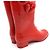 Chanel Stivali da pioggia da donna con logo CC Camelia rossa Rosso - vista 7