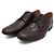 Hermès Mocassini Derby da uomo in pelle marrone - vista 3