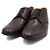 Hermès Mocassini Derby da uomo in pelle marrone - vista 5