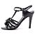 Chanel Scarpe con cinturino da donna in pelle nera con camelia CC Nero