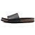 Saint Laurent Sandali in pelle Jimmy Logo Stitch da donna Nero