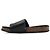 Saint Laurent Sandali in pelle Jimmy Logo Stitch da donna Nero - vista 4