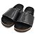 Saint Laurent Sandali in pelle Jimmy Logo Stitch da donna Nero - vista 5