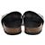 Saint Laurent Sandali in pelle Jimmy Logo Stitch da donna Nero - vista 6