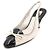 Salvatore Ferragamo Scarpe slingback da donna in vernice nera Nero - vista 2
