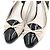 Salvatore Ferragamo Scarpe slingback da donna in vernice nera Nero - vista 5