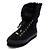 Louis Vuitton Sneakers da donna in scamosciato nero e pelliccia di coniglio - vista 2